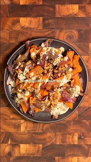 ROASTED BUTTERNUT SQUASH WITH TAHINI AND ZA’ATAR