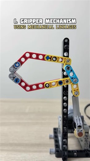 Gripper Mechanism (Mechanical Linkages VS Gear Rack) #lego #legotechnic #mechanical #gripper