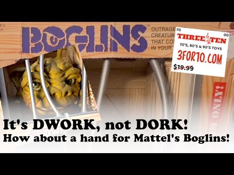 Boglins from Mattel, 1987! It's DWORK, not DORK!