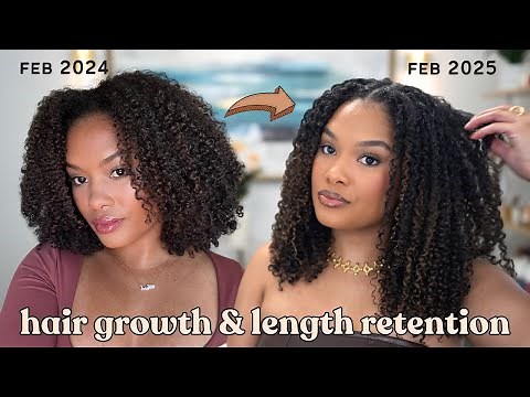 my current hair growth & length retention curly hair regimen | natural hair journey update