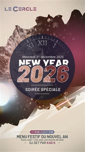 BYE BYE 2025, HELLO 2026 ! 👋✨ On vous prépare une soirée d'exception ! Venez célébrer le passage à la nouvelle année dans une ambiance chic et festive. Au programme de votre soirée : 🍽️ Menu Festif du Nouvel An (gourmand et raffiné) 🎧 DJ Set by KAS K jusqu'à 02h du matin ! ✨ Dress Code : Chic avec une touche de doré ! ⚠️ Les places sont limitées. Ne prenez pas le risque de ne pas avoir de table pour le 31 ! 👇 Réservez votre soirée : Lien en bio 📞 01 60 35 81 95 🌐 www.brasserielecercle.fr #