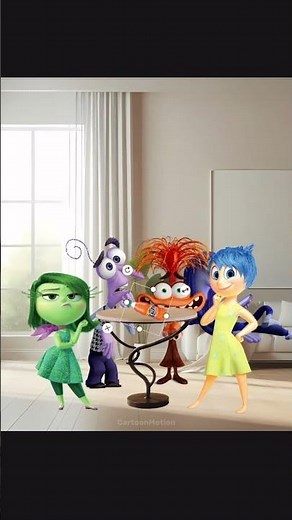 Joy, Anxiety, Disgust and Fear play spin the bottle - Inside Out2 23 #insideout2 #insideout #cartoon