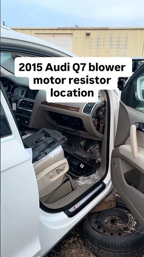 2015 Audi Q7 HVAC blower motor resistor or control module computer part number 3C0907521F location