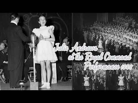 Julie Andrews at the Royal Command Performance at the London Palladium (1948)