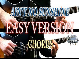 AIN'T NO SUNSHINE/ BILL WITHERS/ Guitar Duo tutorial #21(Easy Chords)
