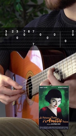 Amelie Guitar Tutorial and Tabs for Beginners