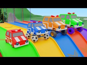 Cars Cartoon For kids - Bath Song - Baby Songs - Beep Cars Nursery Rhymes & Kids Songs