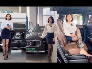 The Ultimate Luxury SUV: Volvo XC90- Pantyhose Fantasy and shoeplay. Stunning sole and toes view