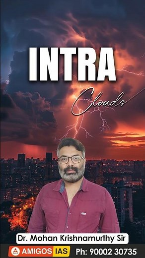 Intra Clouds Lightning Explained | Dr. Mohan Krishnamurthy – Amigos IAS
