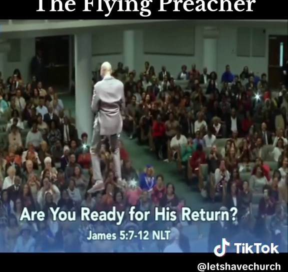 “The Flying Preacher” Pastor Bartholomew Orr 🙌🏾 ##theflyingpreacher##viralvideo##fyp##brownbaptistmissionarychurch##sunday##letshavechurch