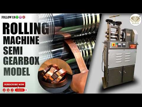 Jewellery Rolling Machine (Wire & Sheet) | Semi Gearbox Full Working