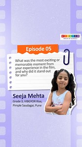 Dive into Episode 5 of 'VIBGYOR Spotlight' as Seeja shares her unforgettable moments of JAWAAN and the reasons behind them. Stay tuned for more remarkable stories! 🎬✨ #VIBGYORSpotlight #MemorableMoments #VIBGYORKids #VIBGYORRoots #VIBGYORGroupOfSchools #VIBGYOR | VIBGYOR Group of Schools