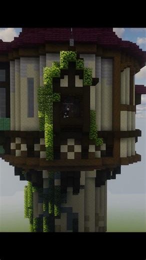 Rapunzel Tower Build!!! #minecraft #minecraftbuilding