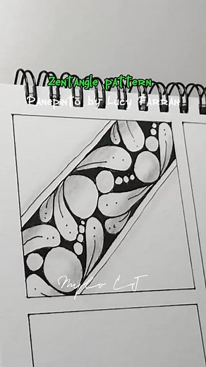 Zentangle pattern #zentanglepattern #doodle #abstractart #simpleart #zentangleinspiredart | Faye Christine