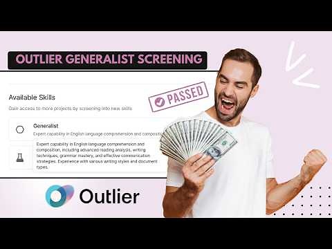 I just passed the Outlier Generalist screening successfully (100% PASSING)