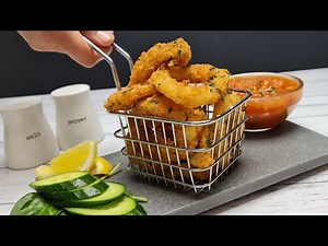 Fried Calamari rings and Marinara Sauce | How to cook squids | How to cook Marinara Sauce