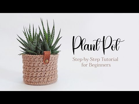 Easy Crochet Plant Pot Tutorial for Beginners | Step-by-Step Pattern