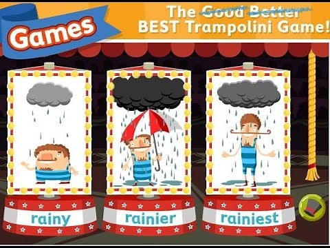 Learn English The Good Better The Best Trampolini Game Comparatives and superlatives #3