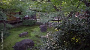 Walking through this Zen garden in Kyoto, Japan, where every detail is meticulously worked to give a feeling of very deep peace. This is Kennin ji temple. With a design of more than 500 years.