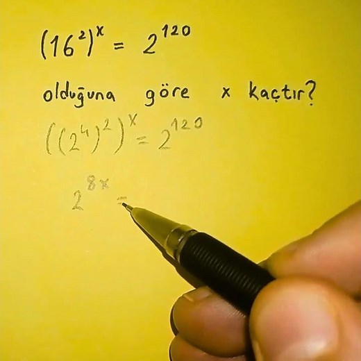 9.sınıf üslü sayılar Soru 1 #yks #matematik #9sınıfmatematik