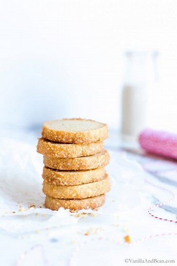 Bourbon Vanilla Bean Shortbread Cookies | Vanilla And Bean