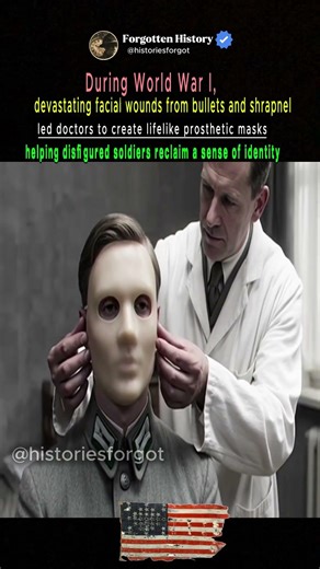 WW1 Soldiers Received Realistic Prosthetic Face Masks #shorts #ww1 #worldwar1 #prosthetics