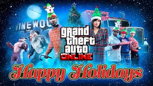 When does snow arrive in GTA Online Christmas event 2025?