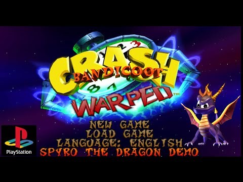 Crash Bandicoot 3: Warped (PlayStation) Playable: Spyro The Dragon - Demo