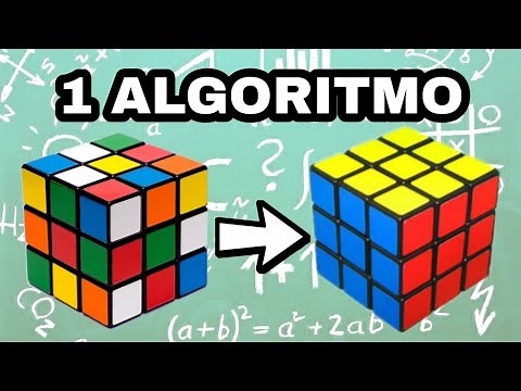 Solve a 3x3 Rubik's Cube WITH AN ALGORITHM! Tutorial for Novices or Beginners | Spanish