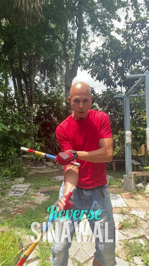 Eskrima Tutorial- Reverse Sinawali “low-mid-hi” variations; how to Martial Arts Weapons technique FMA #martialarts | Kali Stix
