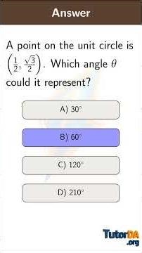 Use unit circle to define trigonometric functions in 30 sec #shorts #math #tutorda