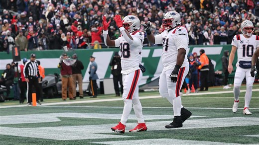 Rhamondre Stevenson's fifth TD run of 2025 boosts Patriots' lead to 13-0 vs. Jets