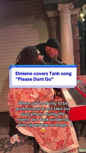 some voices just belong in R&B. 🎶 @elmiene sings @Tank song “please dont go” Video credits: @Kailyn Hype 🧚🏾‍♀️ #elmiene #tank #live #rnb #performance
