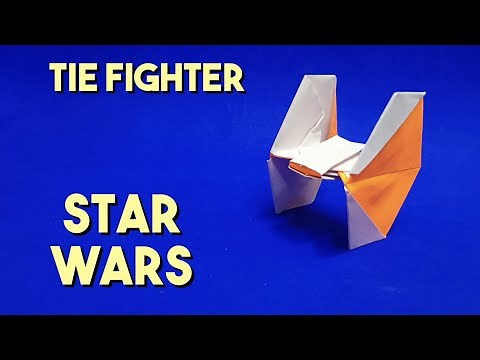 How to make origami tie fighter easy tutorial | Star Wars