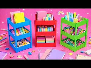 Origami Three Tier Shelf | How to make a paper organizer