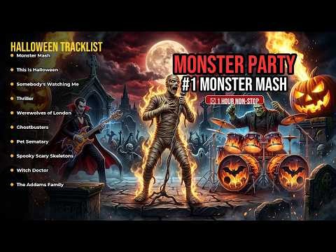 Monster Mash & Top 10 Halloween Songs of All Time 🎃 1 Hour Spooky Party Playlist