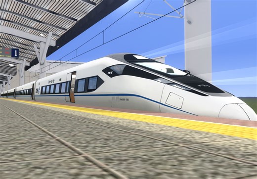 经典模拟火车TSC 杭甬高速铁路 G7500 温州南-界首南（绍兴北-杭州南）前方展望POV 本务SV CRH380D-1505 （ST.v2）