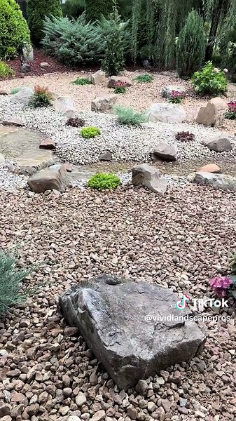 Double stream and a waterfall…damn that’s peaceful af. #landscape #transformation #waterfeature #waterfall #backyardvibes