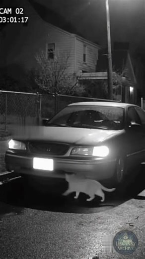 This Stray Cat Just Activated a Car? 😳 #shorts