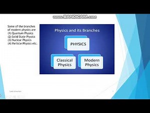 Definition of Physics and its branches