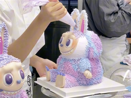 ✅零基础学蛋糕｜立体labubu蛋糕来喽✨