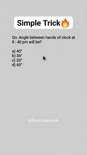 Clock Reasoning Trick🔥✅ . . #reasoning #tricks #viralreels | Exam Approach