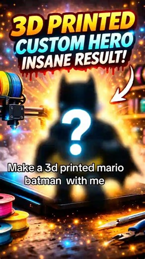 I tried to 3D print a custom superhero… but the result turned out INSANE #3DPrinting#CustomFigure