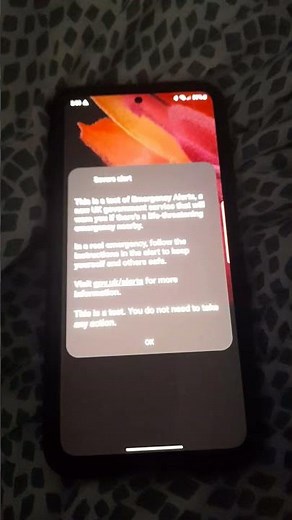 EAS Test Alert On My Phone