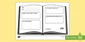 Recenzie de carte — Fișă de activitate