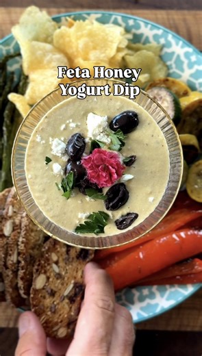 6K views · 47 reactions | This creamy, tangy, sweet feta honey yogurt...