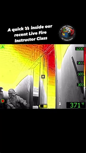 Take a look inside our recent Live Fire Instructor Class! #firefighting #livefire #sjcfr #sjcfrfiretraining #thermal #thermalimaging