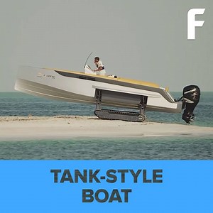 297K views · 2.4K reactions | Say goodbye to docking your boat! This boat can go from water to land. | Futurism | Facebook