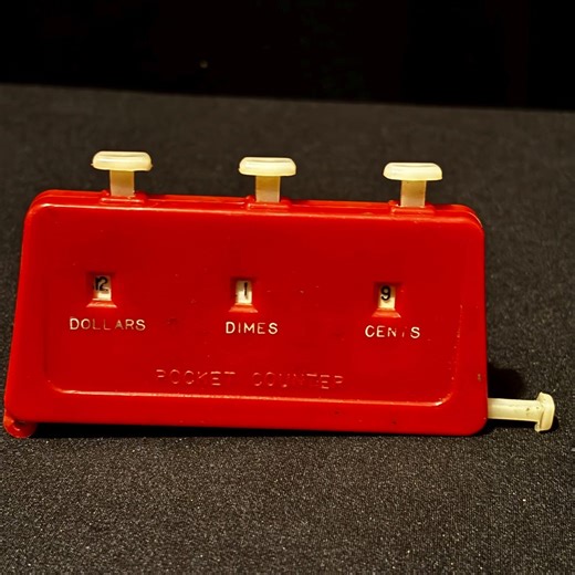 Vintage Red Pocket Counter – Dollars, Dimes & Cents – Marked JAPAN - Etsy