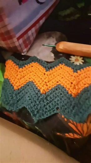 new project... starting a chevron scarf#crochet #crafter #cottagecore #whimsigoth #smallbusiness